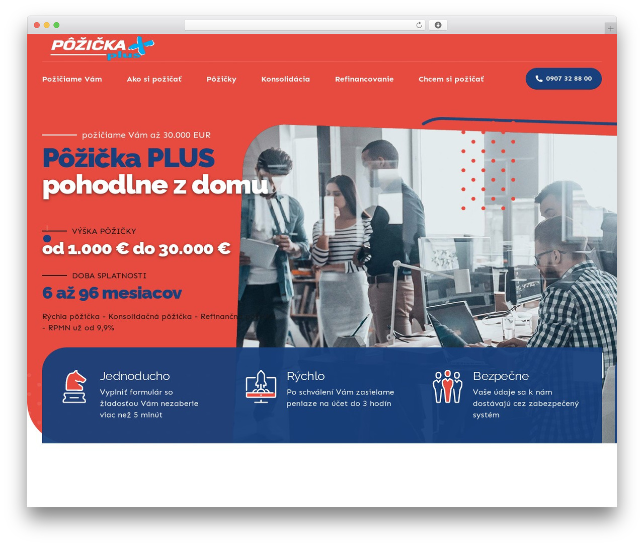 Avantage WordPress theme - pozickaplus.sk