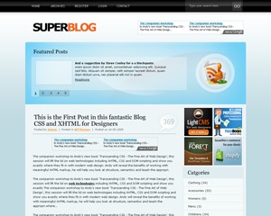BlueMania theme WordPress by Skinpress.com