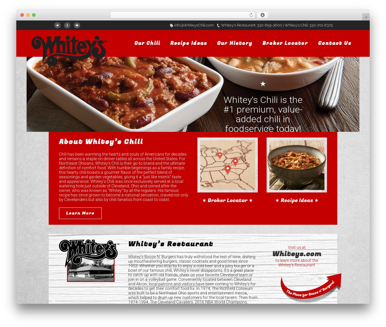 Bridge WordPress theme - whiteyschili.com