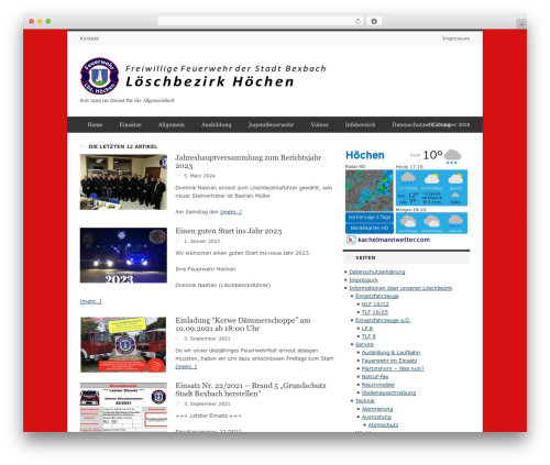 deFacto premium WordPress theme - feuerwehr-hoechen.de
