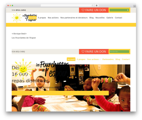 Donation Wordpress Theme best WordPress theme - fourchettesdelespoir.ca