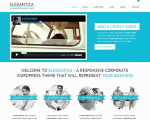 Elegantica personal WordPress theme by gljivec