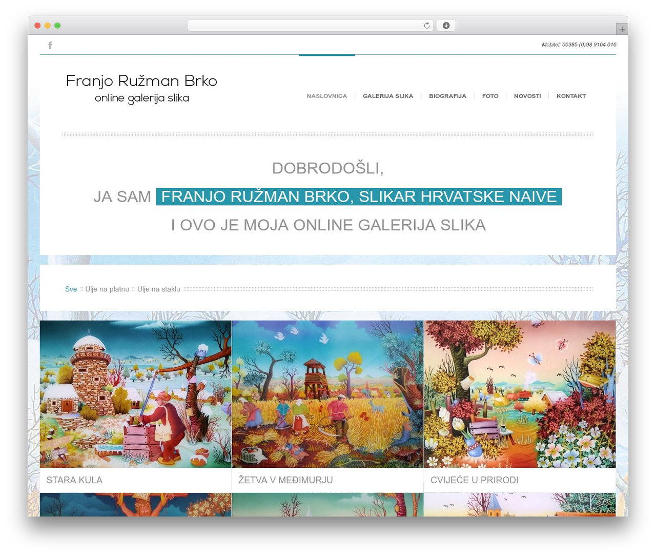 Eunoia WordPress theme - franjoruzman.com