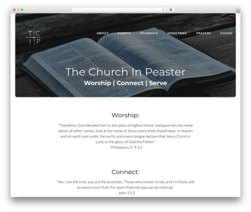 Float WordPress page theme - thechurchinpeaster.com