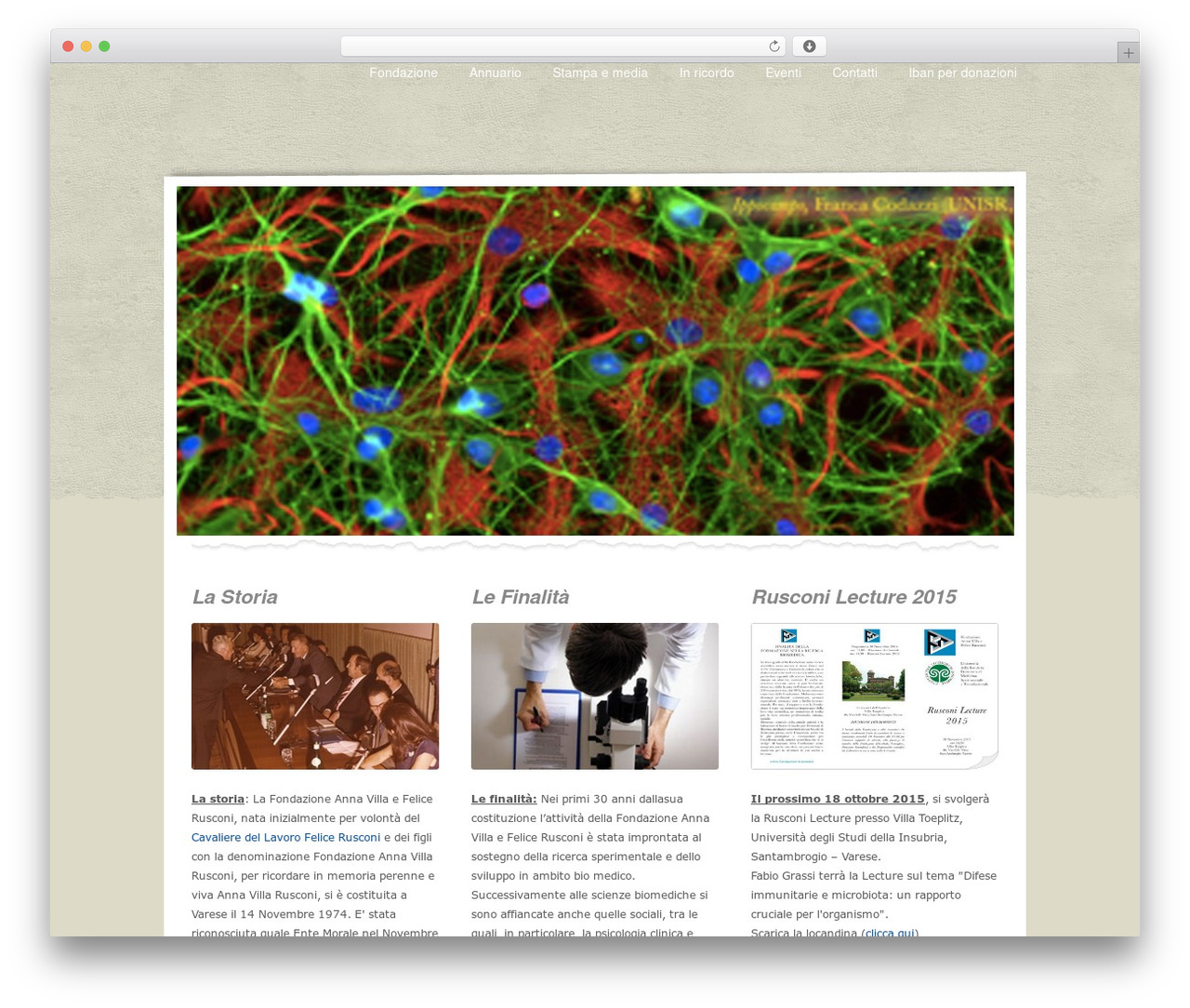 Glory theme WordPress - fondazione-rusconi.it