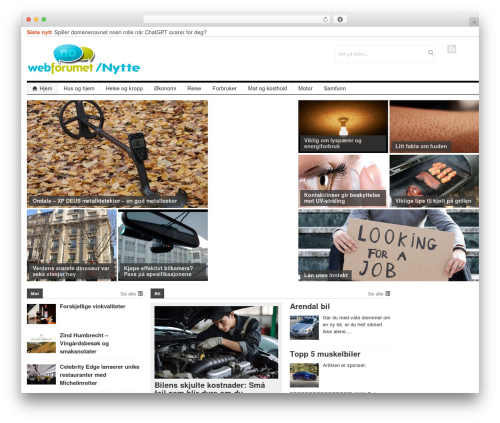 patterns WordPress theme - webforumet.no/nytte