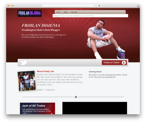 Personality theme WordPress - froilandojenia.com Personality theme WordPress - froilandojenia.com