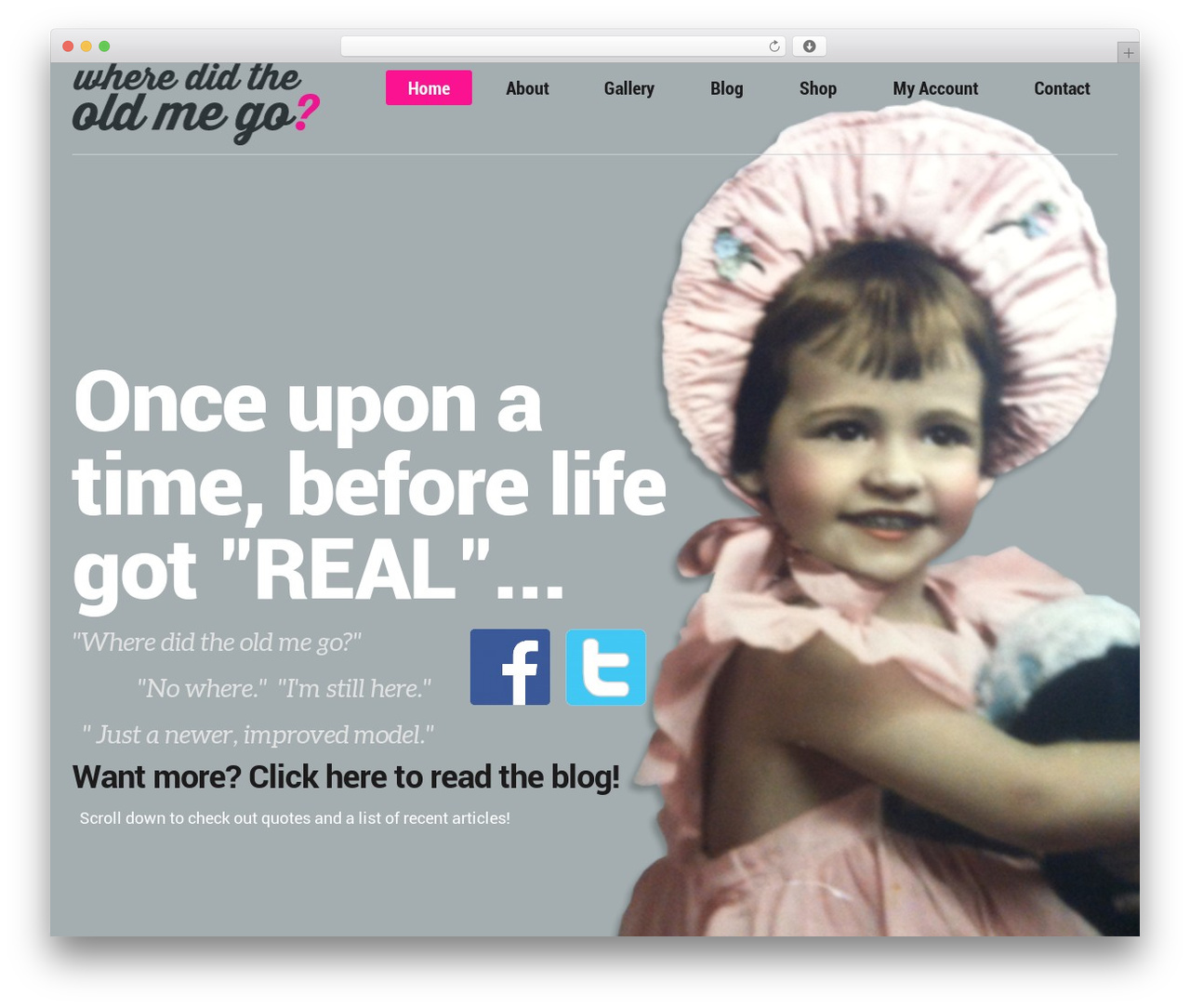 Selfy theme WordPress - wheredidtheoldmego.com