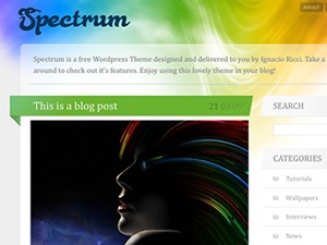 Spectrum WordPress theme by Ignacio Ricci