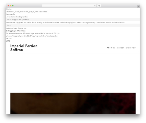 Theme WordPress Anon - imperialpersiansaffron.com