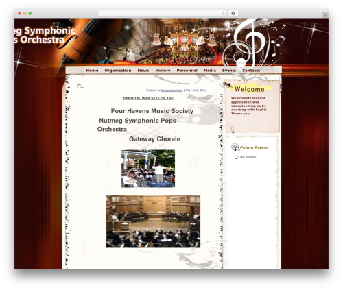 Theme WordPress Orchestra - fourhavensmusicsociety.com