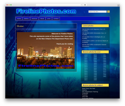 WordPress theme Motion - firelinephotos.com
