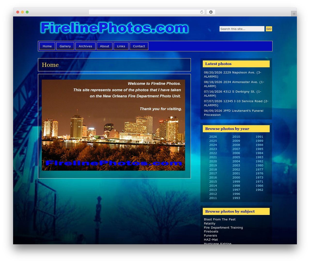 WordPress theme Motion - firelinephotos.com WordPress theme Motion - firelinephotos.com