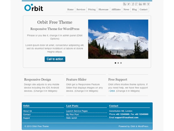 WordPress theme Orbit WordPress theme Orbit