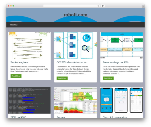 WordPress theme Showcase - roholt.com