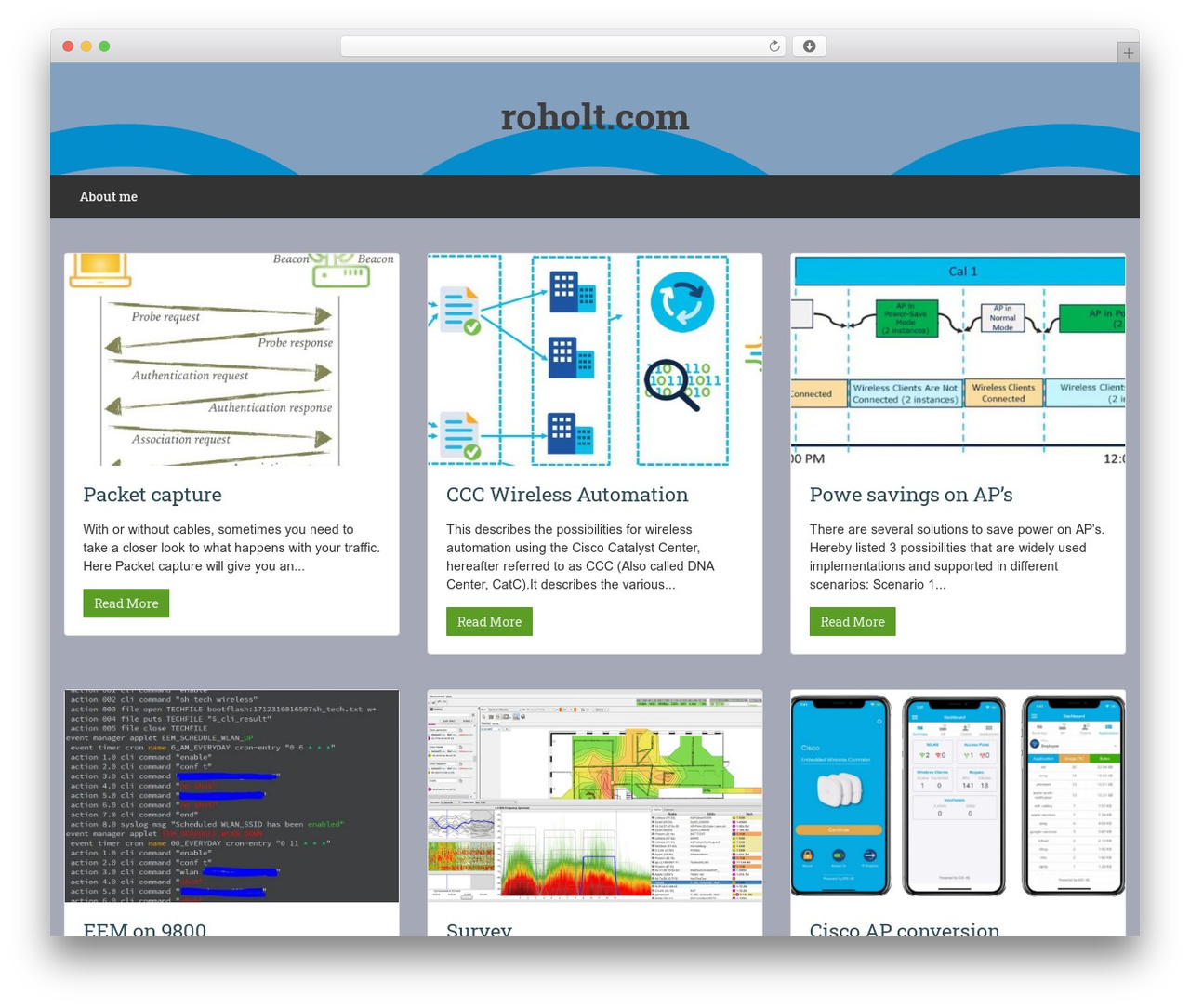 WordPress theme Showcase - roholt.com