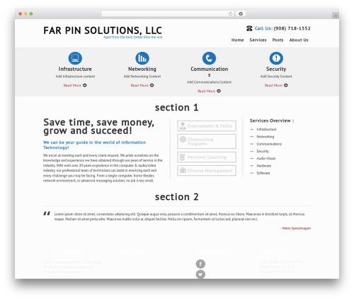 WordPress theme SKT IT Consultant Pro - farpinsolutions.com