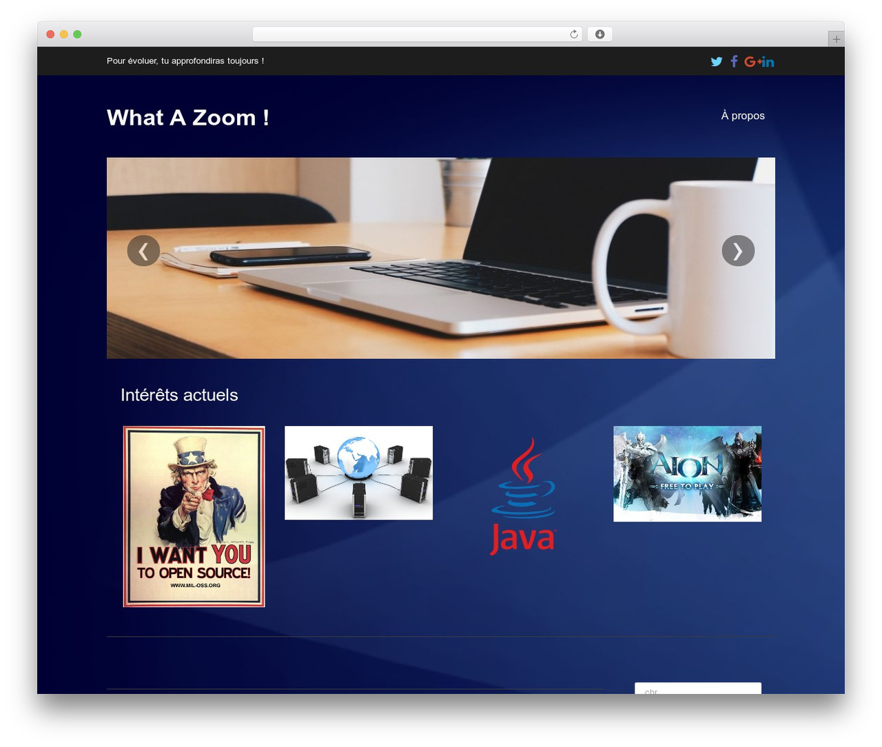 WP theme Eclipse - wattazoum.fr