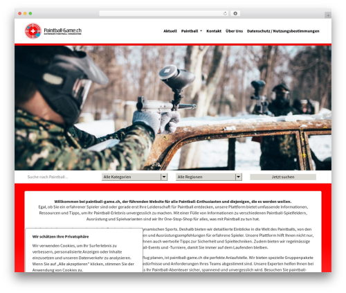 agenturTHEME WordPress gaming theme - paintball-game.ch