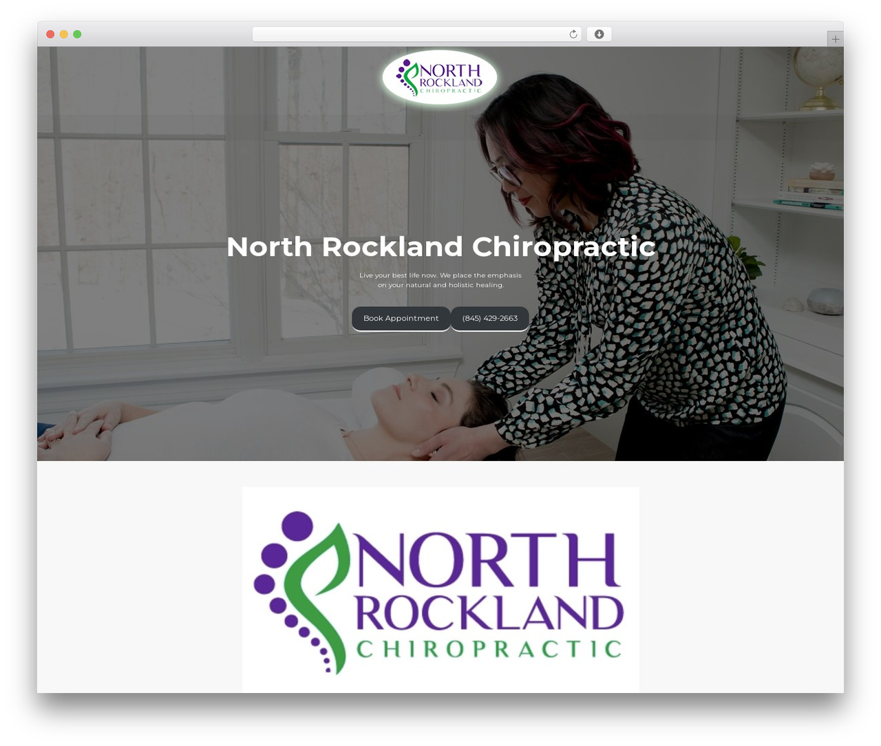 Coaching Pro WordPress theme - northrocklandchiro.com