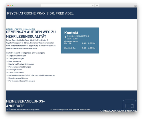 Dr-Adel-Theme theme WordPress - praxis-dr-adel.de