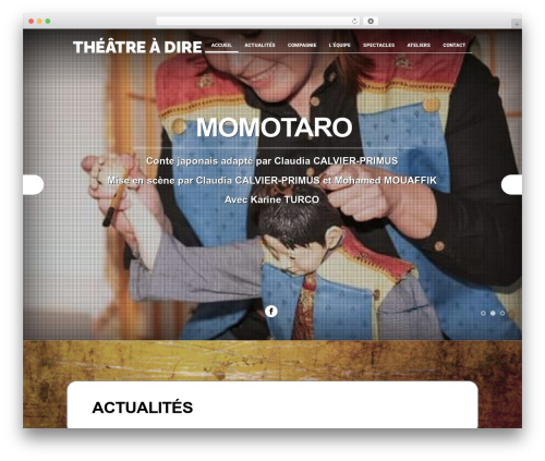 WordPress theme Barrci Theme - theatreadire.com/wp