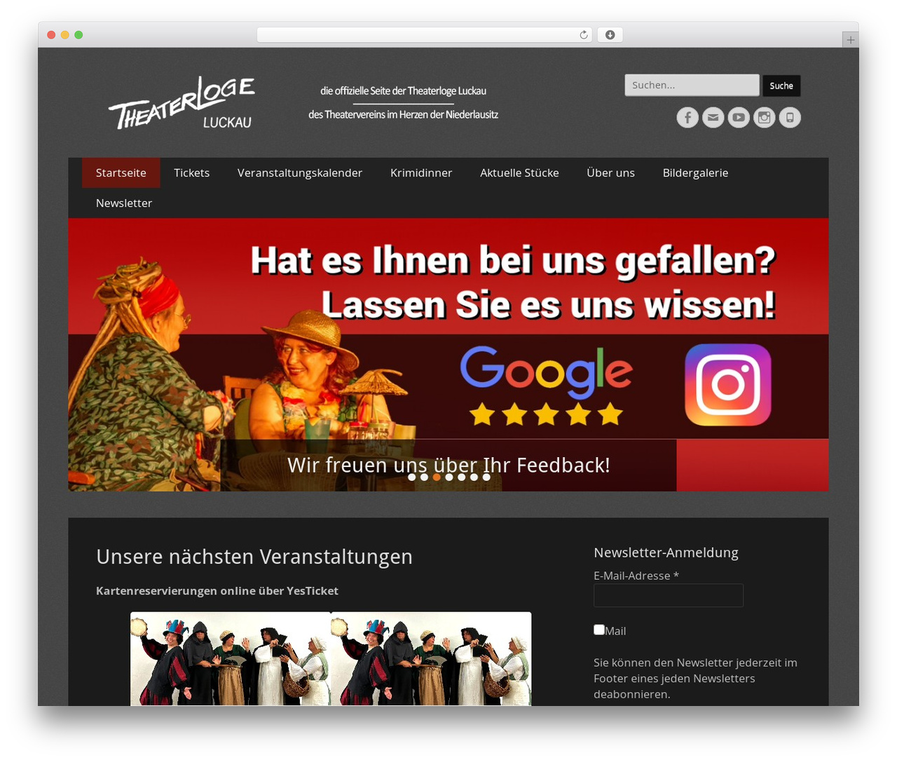WordPress theme Catch Responsive - theaterloge-luckau.de