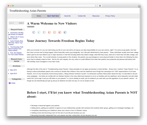 WordPress theme raindrops - troubleshootingasianparents.com