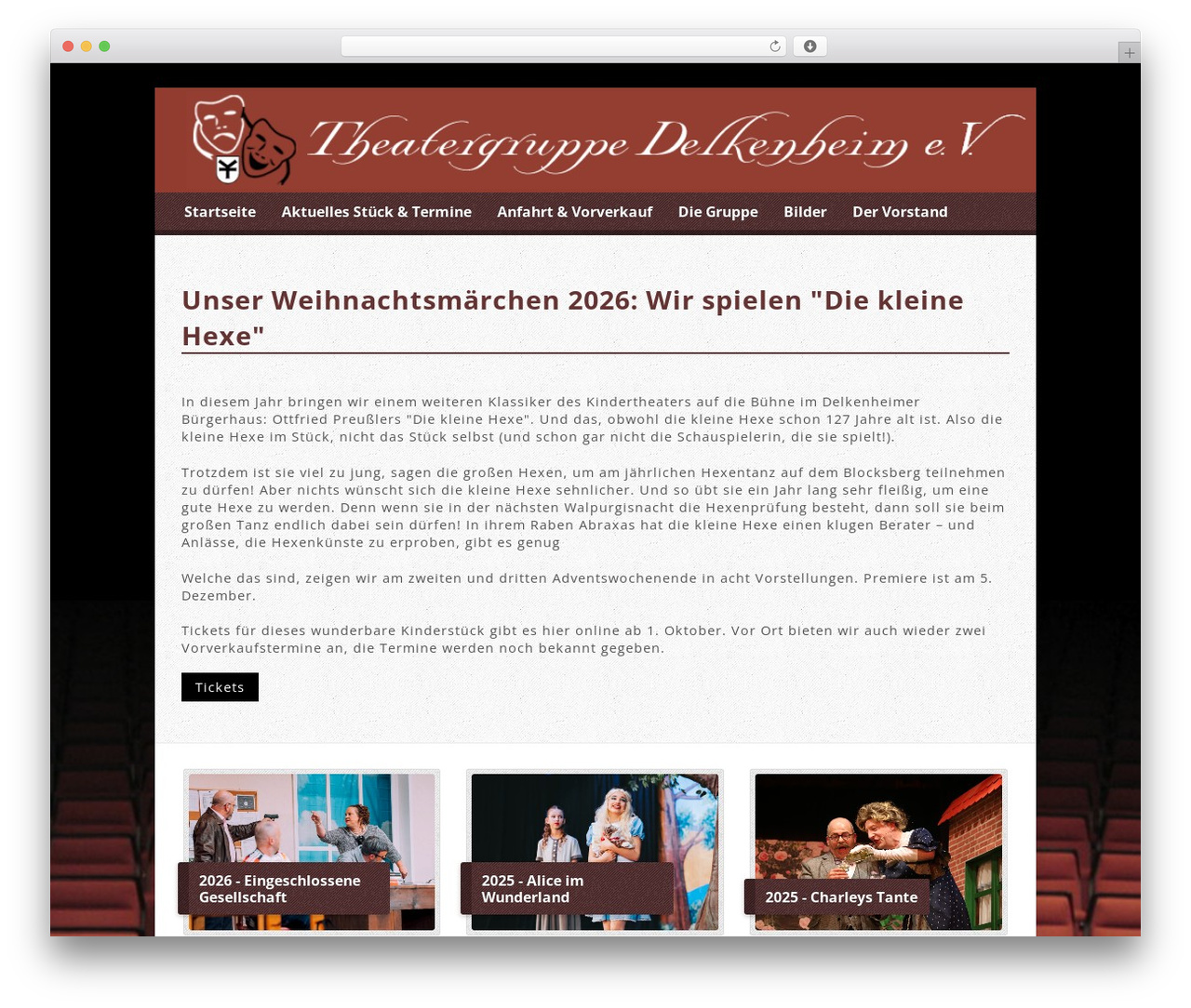 WordPress theme Risen - theatergruppe-delkenheim.de