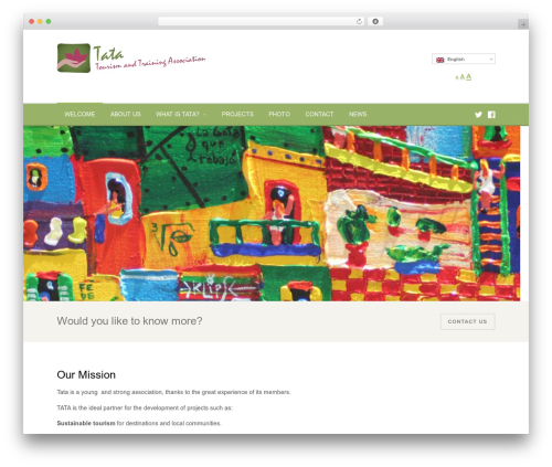 WordPress theme TATA - tata-association.com