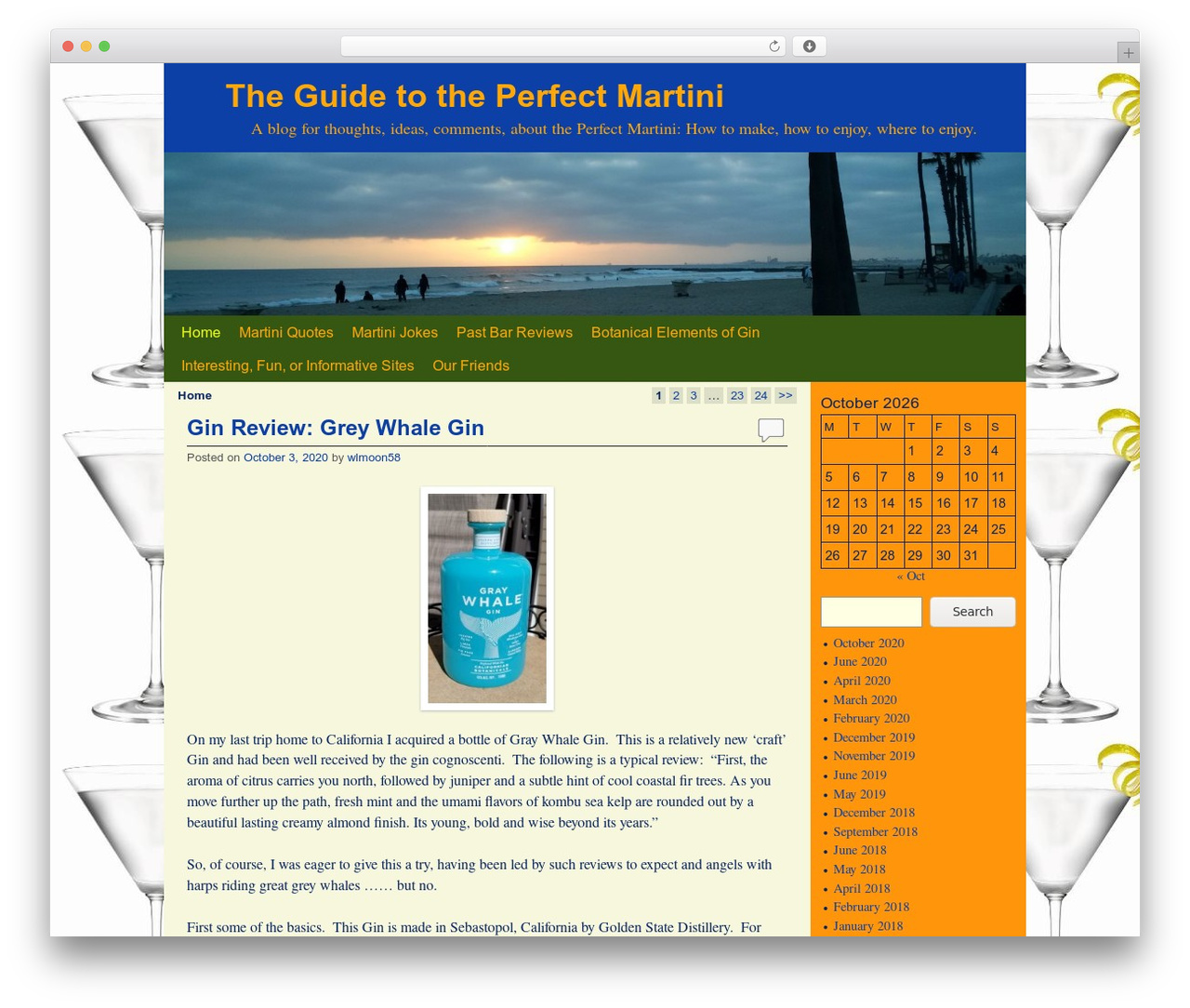 Aspen WordPress theme - shakennotstirred.us