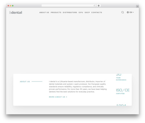 cPartner WordPress theme - www.i-dental.lt