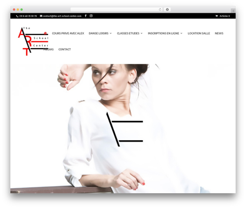Divi best WordPress theme - the-art-school-center.com