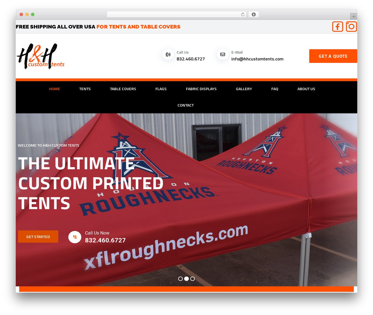 Elevate WordPress theme - hhcustomtents.com Elevate WordPress theme - hhcustomtents.com
