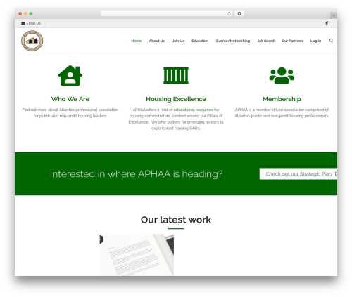 Lambda theme WordPress - aphaa.org