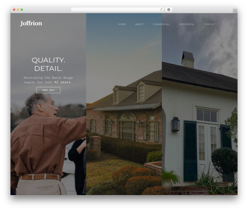 Modesto WordPress theme - joffrionconstruction.com