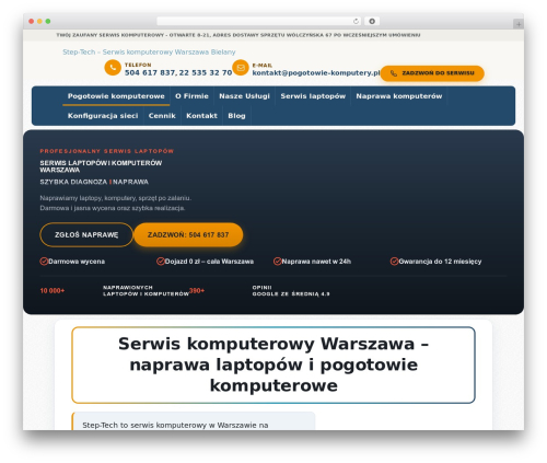 step-tech best WordPress theme - pogotowie-komputery.pl
