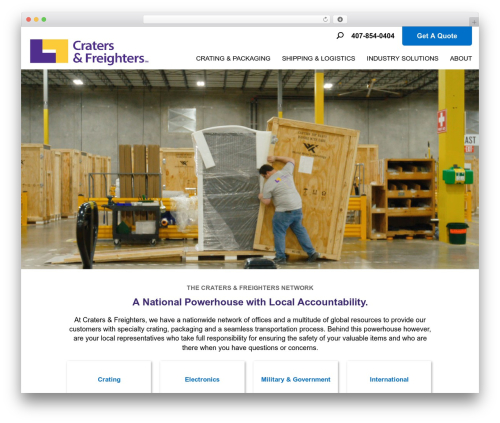 Theme WordPress Divi - cratersandfreightersorlando.com