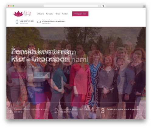 UnityPress WordPress theme - podnikanie-zenyzilina.sk