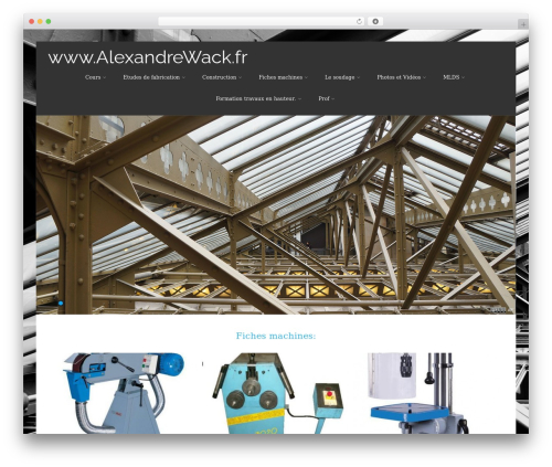 WordPress theme Asteria Lite - alexandrewack.fr
