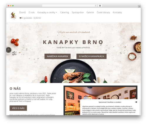 Divi WordPress theme design - kanapkybrno.cz