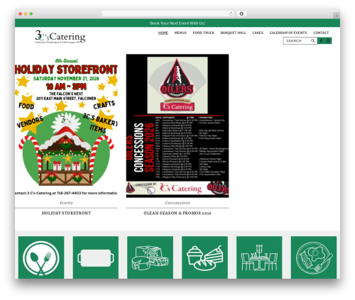 Genesis theme WordPress - 3cscatering.com