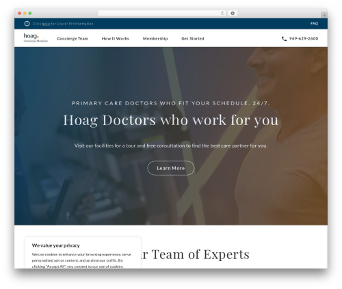 WordPress theme hoagflexible - hoagconciergemedicine.com