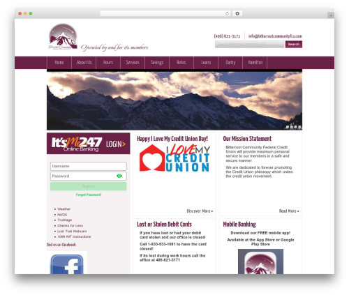 Sitecontrol WordPress plugin - bitterrootcommunityfcu.com