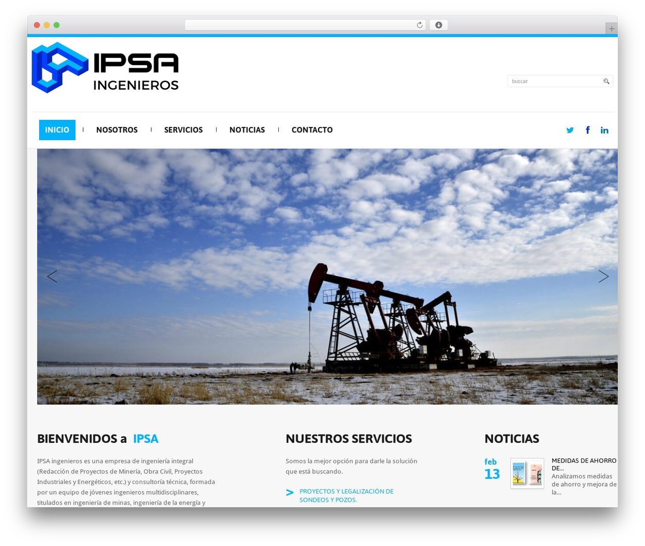 cherry WordPress theme - ipsaingenieros.com