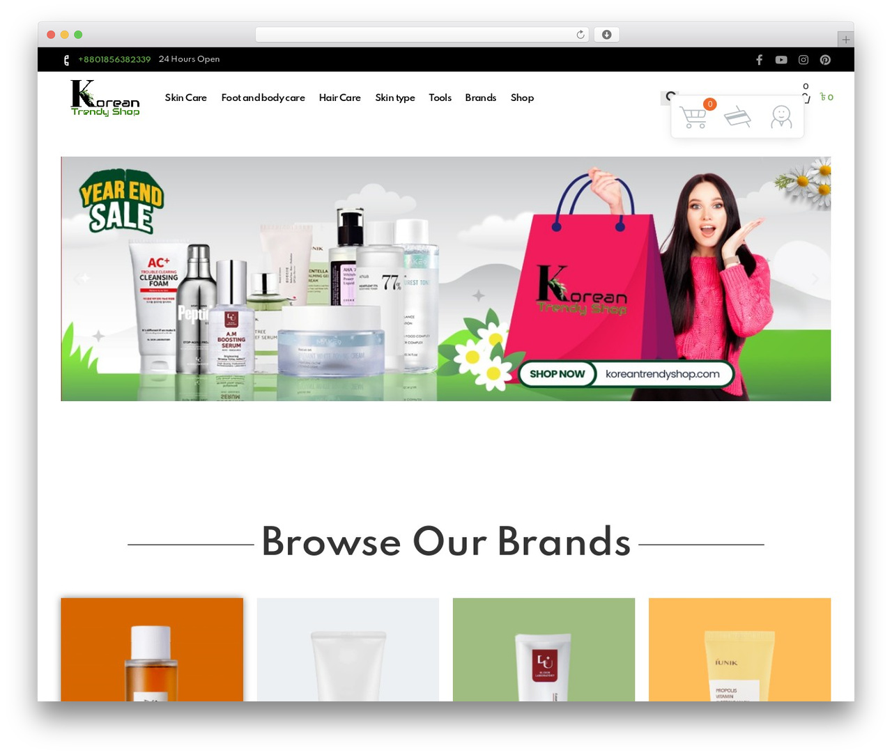 Cosmetro WordPress theme design - koreantrendyshop.com Cosmetro WordPress theme design - koreantrendyshop.com
