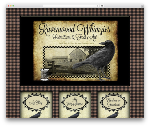 Divi theme WordPress - ravenwoodwhimzies.com