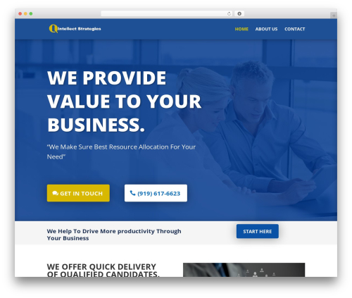 Divi WordPress theme - intellectstrategies.com