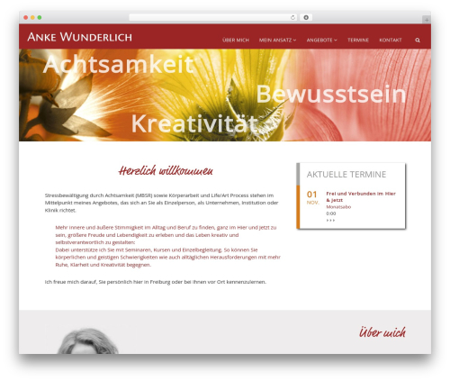 Flash top WordPress theme - anke-wunderlich.de