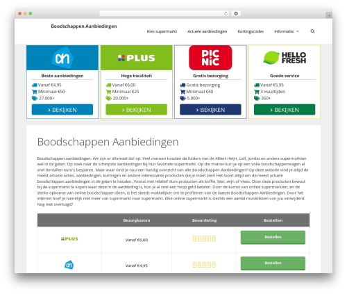 Go_pricing_yet WordPress plugin - boodschappenaanbiedingen.com